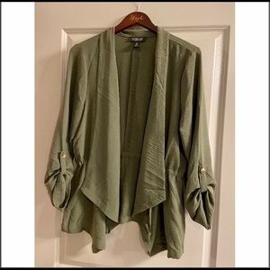 Olive green lightweight blazer